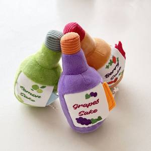Jouet en peluche pour chien, bouteille de vin sonore, compagnon interactif, résistant aux morsures, pour cacher la nourriture, jouet pour animaux de compagnie - Product Image 2