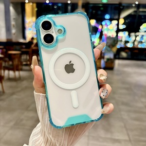 Hmj TPU PC trong suốt từ tính bao gồm và phụ kiện điện thoại Bìa rõ ràng trường hợp điện thoại cho <span class=keywords><strong>Iphone</strong></span> 16e 15 14 13 12 11 cộng với Pro Max - Product Image 5