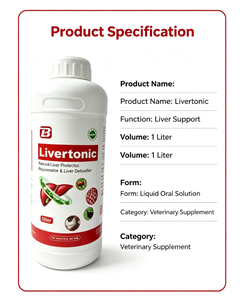 Liquido <span class=keywords><strong>Orale</strong></span> Detox <span class=keywords><strong>per</strong></span> Fegato e Reni <span class=keywords><strong>per</strong></span> Polli, Anatre, Maiali, Bovini, Ovini - Riparazione Fegato e Cura Reni - Integratore Veterinario - Product Image 4