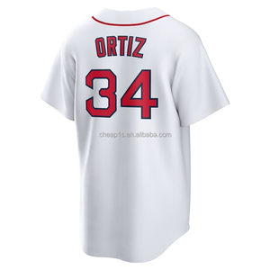 Camiseta <span class=keywords><strong>de</strong></span> Béisbol Bordada al por Mayor <span class=keywords><strong>de</strong></span> los <span class=keywords><strong>Boston</strong></span> <span class=keywords><strong>Red</strong></span> <span class=keywords><strong>Sox</strong></span> <span class=keywords><strong>de</strong></span> EE. UU. # 19 Roman Anthony # 16 Jarren Duran # Ropa <span class=keywords><strong>de</strong></span> Softbol 34 David Ortiz - Product Image 3