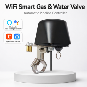 Válvula Inteligente Tuya para Fugas de Gas, Controlador de Cierre Automático WiFi para Agua/Aire, Compatible con Alexa y <span class=keywords><strong>Google</strong></span> Home, Temporizador de Cuenta Regresiva - Product Image 1