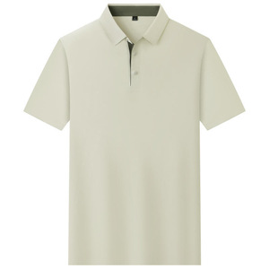 เสื้อโปโลแขนสั้นสีพื้นโพลีเอสเตอร์ชุดทำงานธุรกิจสวมใส่ทุกวัน - Product Image 1