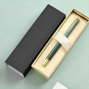 Custom Luxury Metal Fountain <b>Pen</b> Set Custom <b>Pens</b> 0.5mm Writing Width Student & Men's Calligraphy Gift <b>Box</b> for Finance Use - Product Image 1
