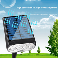 Lampu Sorot Taman Tenaga Surya 2023 untuk Luar Ruangan, Warna Putih/Hangat/RGB, untuk Halaman, Pohon, Rumput, dan Villa