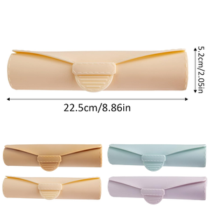 Fashion Brush Holders Soft Smooth Silicone Cosmetic Brush <b>Box</b> Portable Cosmetic Face Brushes <b>Tools</b> Organizers - Product Image 2