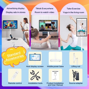 Monitor Portátil Inteligente Inalámbrico Recargable de 32 Pulgadas con Pantalla Táctil, con Ruedas y 4+64GB - Product Image 5