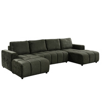 Canapé-lit escamotable deux places en velours, style européen moderne, écologique, avec chaise longue en éponge et rangement, idéal pour appartement, salon, centre commercial
