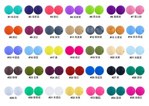 Les perles rondes en silicone <span class=keywords><strong>Focal</strong></span> de 12 mm les plus complètes, 137 couleurs, sans BPA, pour porte-clés, bracelets, fabrication de stylos, accessoires de bricolage - Product Image 6
