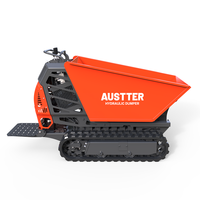 T50 AUSTTER Construction Agriculture Utilisé 500KG Dumper à chenilles entièrement hydraulique avec moteur à essence 7.5HP B & S Ducar