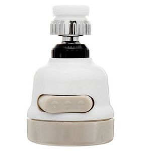 Plastic Abs Kitchen Anti-splash Water Faucet Filter Adjustable Three Mode 360 Degree Rotary Head Faucet