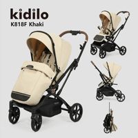 Poussette pliable multifonctionnelle légère pour bébé avec fonction assise et allongée pour enfants