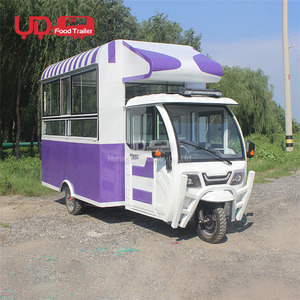 Tricycle alimentaire de rue, camion de glaces, chariot de vente ambulante, chariot mobile pour café et lait - Product Image 2