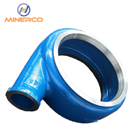 MINERCO Doublure de volute pour pompe centrifuge à boue en alliage de chrome haute résistance au frottement sablée MH1110 Certifiée ISO 9001 pour l'exploitation minière