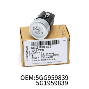 ปุ่มสตาร์ท/ดับเครื่องยนต์ 5G1959839A สำหรับระบบสตาร์ทแบบไร้กุญแจของรถยนต์ Volkswagen Golf 7 - Product Image 2
