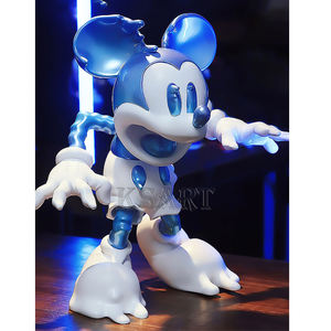 Divertida escultura <span class=keywords><strong>Retro</strong></span> de <span class=keywords><strong>Mickey</strong></span> y Minnie, pantalla líquida para asustar, fibra de vidrio y resina, regalo de mesa para amantes de la moda - Product Image 3