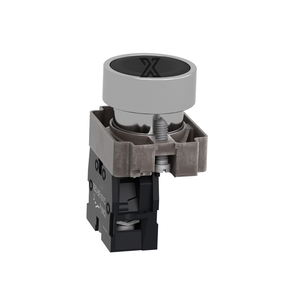 Botón pulsador de cabeza plana XB2BA21C, normalmente utilizado como botón de arranque - Product Image 1