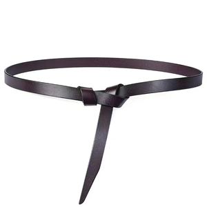 Cinturón anudado a la moda para <span class=keywords><strong>mujer</strong></span>, decoración fina con vestido, suéter, traje, cintura, cuero, abrigo versátil, cinturón pequeño para <span class=keywords><strong>mujer</strong></span> - Product Image 2