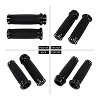 Puños de Acelerador Electrónicos de 25 mm (1 pulgada) de Aluminio y Goma para Harley Touring CVO Street Glide Softail Fat Boy 1996 en Adelante