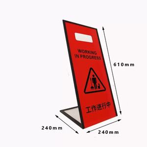 Panneau d'avertissement antidérapant en acrylique pour sols, Attention Marchepieds, Panneau d'<span class=keywords><strong>avis</strong></span> de travaux en cours, Vente en gros fabricant - Product Image 5