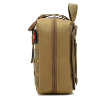 Trousse de Premiers Soins IFAK pour Camping Randonnée Chasse, Pochette Molle EDC de Survie, Kit Médical Tactique d'Urgence, Sac Banane