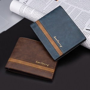Baellerry <b>Men's</b> <b>Wallet</b> Slim Multi-Card Slot Leather <b>Wallet</b> With Contrasting Stitching <b>For</b> Everyday Use - Product Image 3