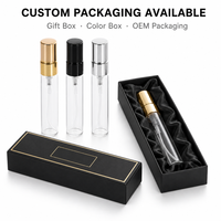 Vente en gros Shiningpak Mini Atomiseur Testeur de Parfum de Luxe en Verre Transparent 10ml Vide pour Échantillons d'Huile avec Pompe Pulvérisatrice et Bouchon Hermétique