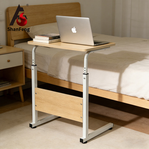 โต๊ะวางแล็ปท็อปแบบปรับระดับได้ทันสมัย ทำจาก MDF และโลหะ เหมาะสำหรับนักเรียน สำนักงาน ห้องนอน หรือใช้ในโฮมออฟฟิศ - Product Image 1