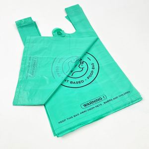 Customized Eco-Friendly Disposable Compostable Dog Poop Bag Handle Thick Leak-Proof Waste <b>Rolls</b> Biodegradable Corn Starch PE - Product Image 1