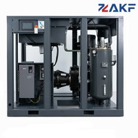 Compresseur d'air rotatif à vis à vitesse fixe industriel ZAKF 100HP 75KW IP55 pour la fabrication, les machines CNC et le travail des métaux