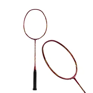 Profissional Barato De Alto Nível Qualidade Ultra Super Light Full Carbon Fiber 4u Nível Bola Controle Badminton Racket