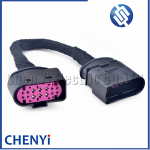 1PCS 10p để 14P chuyển đổi khai thác cắm 1j0973737 <span class=keywords><strong>1j0973835</strong></span> cho VW Audi Halogen đèn pha chuyển đổi đèn Pha Xenon Adapter Cáp - Product Image 3