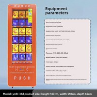 Distributeur automatique de boîtes mystères pour cigarettes, produits pour adultes et noix de betel, utilisation commerciale 24h/24, couleur orange, provenance Chine