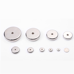 Imanes de copa de neodimio fuertes a <span class=keywords><strong>precio</strong></span> de fábrica LFYGY con agujeros avellanados y tornillos imán de olla potente N35-N52 uso Industrial - Product Image 5