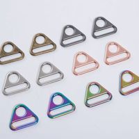 Connecteur de Sangle en Métal de Luxe Personnalisé en Forme de Triangle pour Sangle de Sac à Main et Quincaillerie