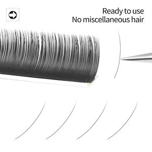 DRAGON Premium Faux Mink Classic Extensions de Cils Individuels 0.20 5-25mm Fibre PBT Cachemire Noir Mat J Curl Naturel Long - Product Image 5