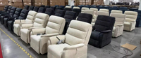 Fauteuil releveur électrique CJSmart, position infinie à 180 degrés, inclinable et pliable, tissu en microfibre