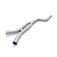 Tuyau intermédiaire d'échappement en acier inoxydable haute performance de 3,5 pouces à 3 pouces pour BMW X3 X4 M40i G01 G02 3.0T 2016-2023