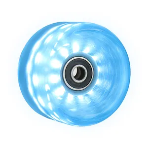 Customize 4 Wheels Quad Roller Skate Light Up LED Wheel Roller Skate blue color
