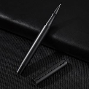Stylo bille en métal noir mat 1,0 mm, encre noire, nouveauté pour cadeaux promotionnels d'entreprise, logo personnalisé disponible - Product Image 2