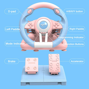 Volante para <span class=keywords><strong>juegos</strong></span> con cable <span class=keywords><strong>de</strong></span> 180 grados <span class=keywords><strong>de</strong></span> buena calidad, Juego completo para consola <span class=keywords><strong>de</strong></span> <span class=keywords><strong>juegos</strong></span> PC PS Switch - Product Image 5