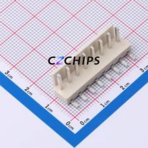 HC-VH-8A8W-M Wire-to-Board Pin Header Bent Lead Through Hole,P=3.96mm Connector 1x8P 3.96mm Right Angle Insert VH - Product Image 1