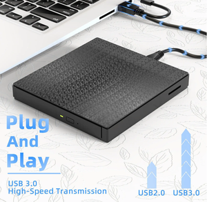 Unidad óptica externa USB3.0 tipo C <span class=keywords><strong>DVD</strong></span> CD Burner Drive Writer Plug and Play con lector de tarjetas TF SD para Macbook Laptop Desktop - Product Image 5