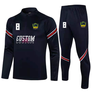 Offre Spéciale 1/4 Zipper Design Football Sports Training Survêtement Coupe automatisée Nom Sublimation Football Warm-Up Wear Sets Hiver - Product Image 6