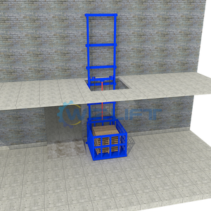 500kg kho dọc tùy chỉnh thực hiện hàng hóa thủy lực Pallet nâng lên - Product Image 2