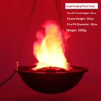 Lampe à effet de flamme LED réaliste pour la décoration de scène et de bar, style bol à feu, lumière d'ambiance, performance, éclairage de club et de scène