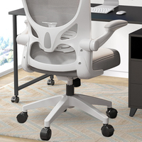 Chaise de bureau blanche ergonomique en maille pour la maison à bas prix Pivotant personnalisé pouvant être élevé et abaissé