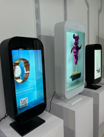 Écran holographique transparent de 22 pouces, vitrine Ai Holobox, signalisation numérique LCD 3D