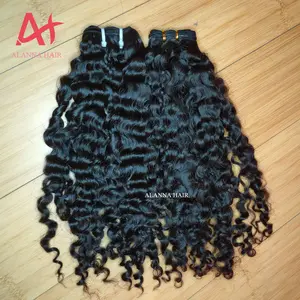 Горячая Распродажа, необработанные человеческие волосы для наращивания, натуральный цвет, Топ-класс 12A, необработанные волосы с выравненной кутикулой, бирманские вьющиеся волосы, пучки для плетения