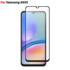 2.5D Silk Full Glue Phone Accessories For Samsung Galaxy A05s A15 A05 A03s A13 A23 A33 A53 Tempered Glass Screen Protector