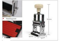 Machine de codage manuelle WANHE avec composants à engrenages pour emballages en papier et en plastique, facile à utiliser, applications alimentaires et vestimentaires